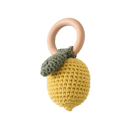 Lemon Crochet Teething Ring