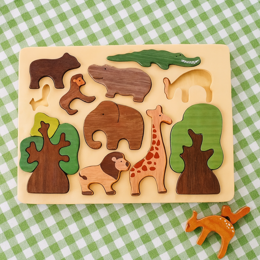 Savanna Animals Wooden Puzzle
