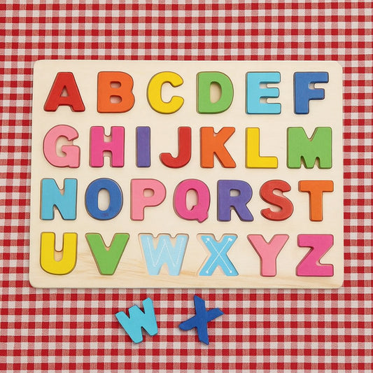 Colorful Wooden Alphabet Puzzle
